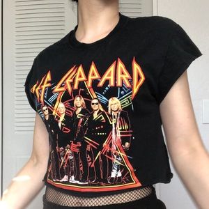Def Leppard Crop top